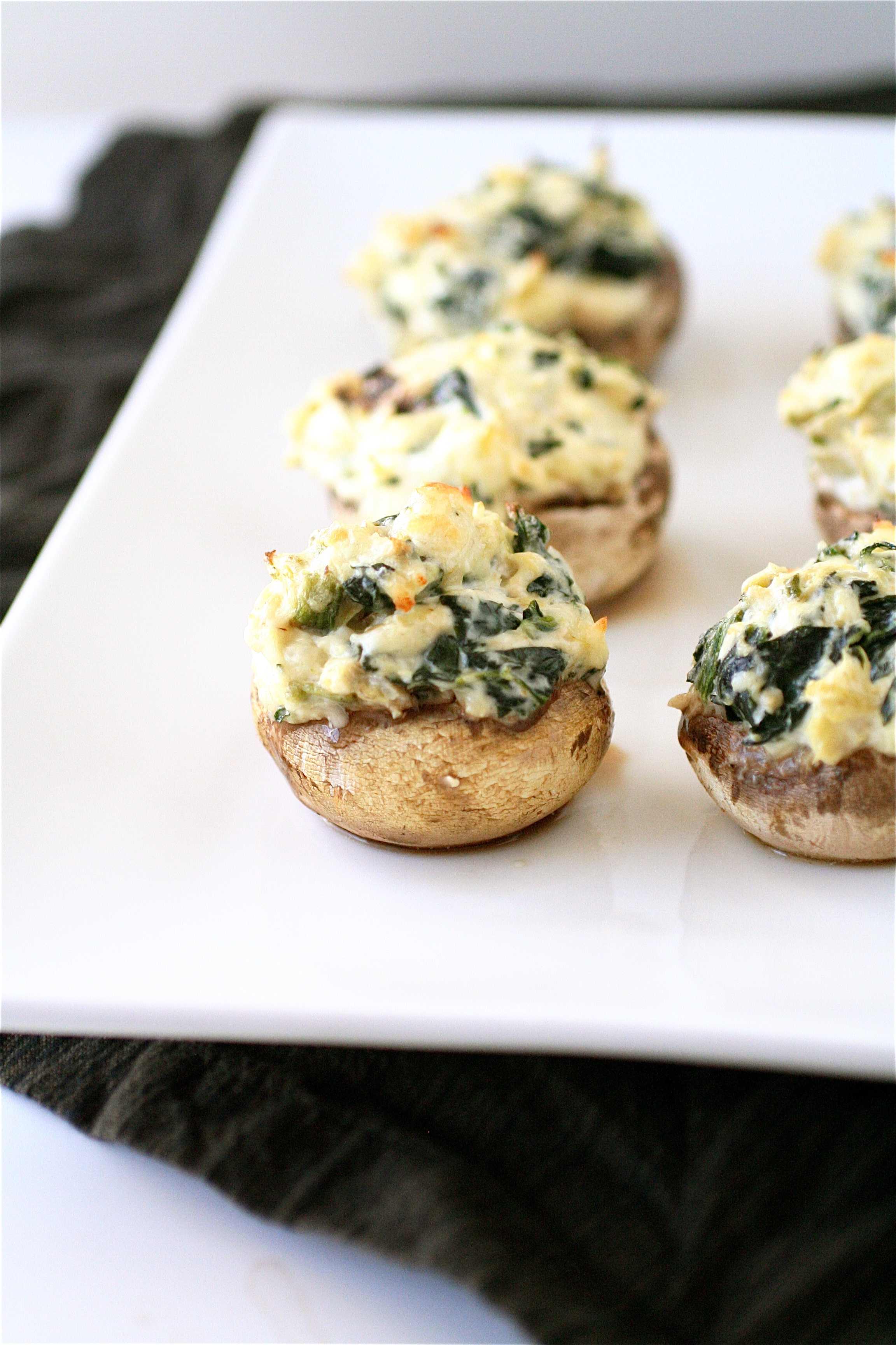 Stuffed Mushrooms Spinach