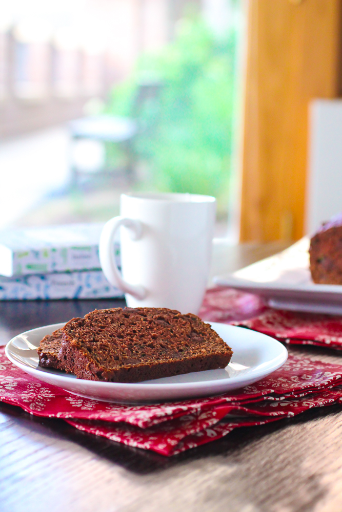 Chocolate Zucchini Bread 3 The Curvy Carrot