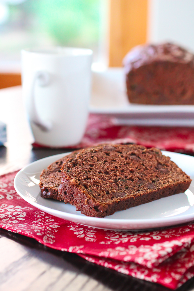 Chocolate Zucchini Bread 5 The Curvy Carrot