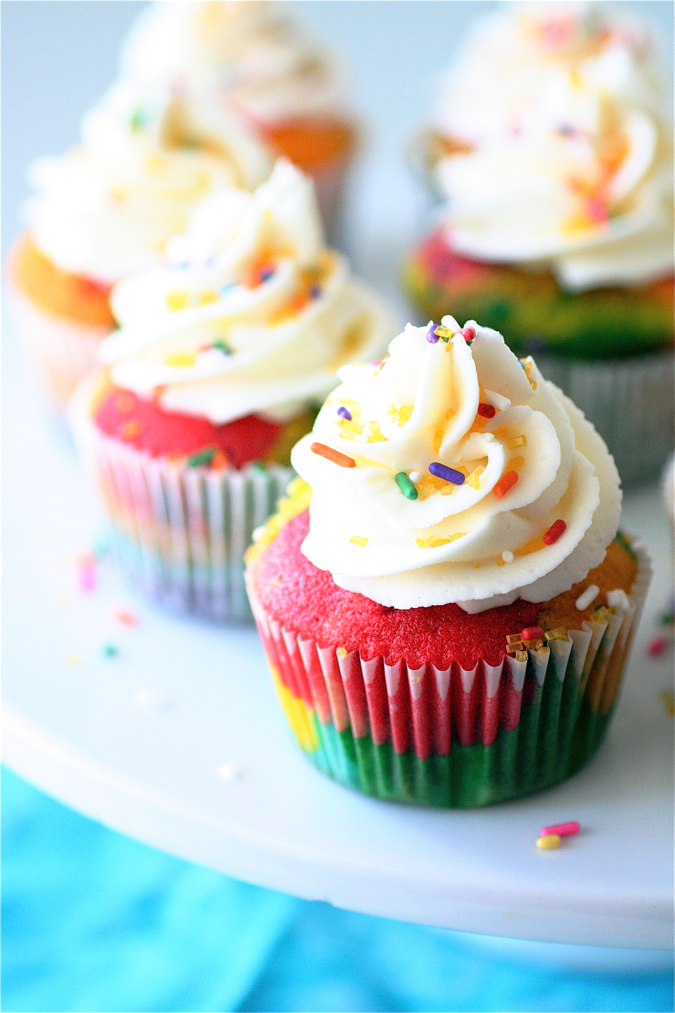 Over The Rainbow Cupcakes The Curvy Carrot